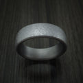 Tantalum Band with Swirled Finish Custom Made Men's Ring