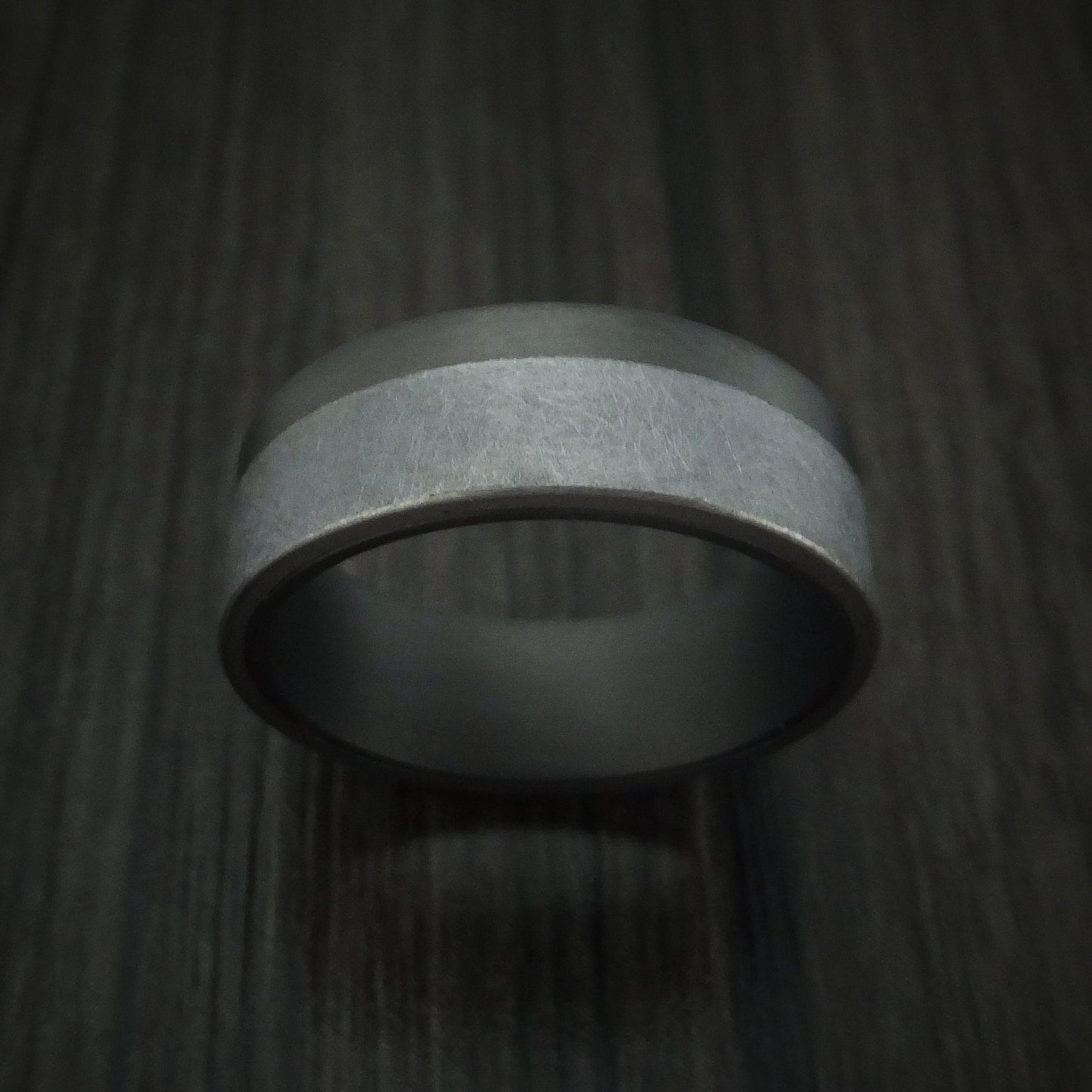 Textured Tantalum and Darkened Tantalum Custom Made Men's Band