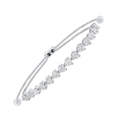 14Kt White Gold Diamond 1/2Ctw Bracelet