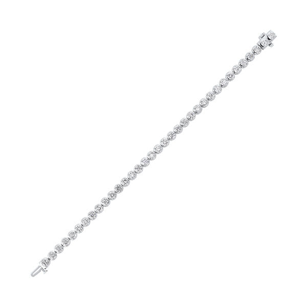 14Kt White Gold Diamond 7Ctw Bracelet