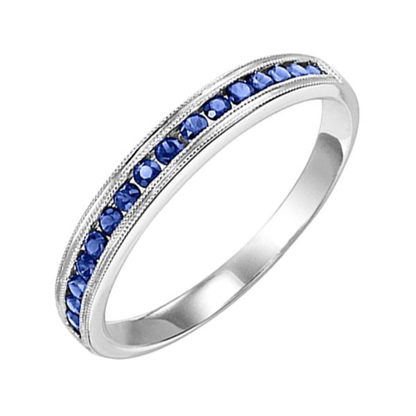 14Kt White Gold Sapphire 1/3Ctw Ring