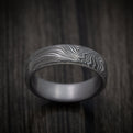 Tamascus Tantalum Men's Ring Marble Pattern Custom Made Band