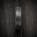 Tamascus Tantalum Men's Ring Marble Pattern Custom Made Band