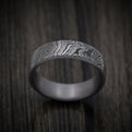 Tamascus Tantalum Men's Ring Torsion Pattern Custom Made Band