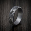 Tamascus Tantalum Men's Ring Woodgrain Pattern Custom Made Band