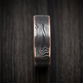 Tamascus+ Tantalum and 14K Gold Men's Ring Marble Pattern Custom Made Band