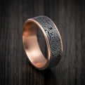 Tamascus+ Tantalum and 14K Gold Men's Ring Torsion Pattern Custom Made Band