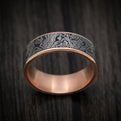 Tamascus+ Tantalum and 14K Gold Men's Ring Torsion Pattern Custom Made Band