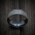 Black Titanium and Distressed Tantalum Custom Mens Band