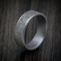 Tantalum Mens Ring with Splatter Finish Center