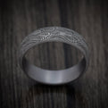 Tantalum Mens Ring with Snake Skin Pattern