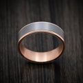 14K Rose Gold and Tantalum Mens Ring