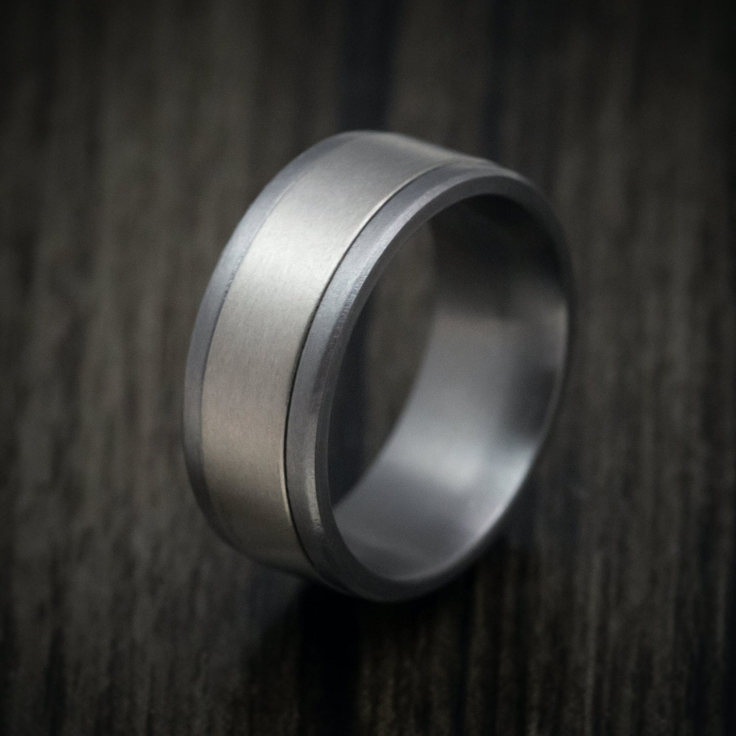 Tantalum and 14K White Gold Men's Ring