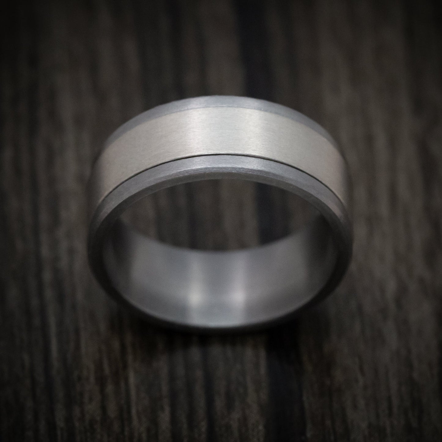 Tantalum and 14K White Gold Men's Ring