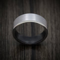 Tantalum Men's Ring with Cerakote Sleeve