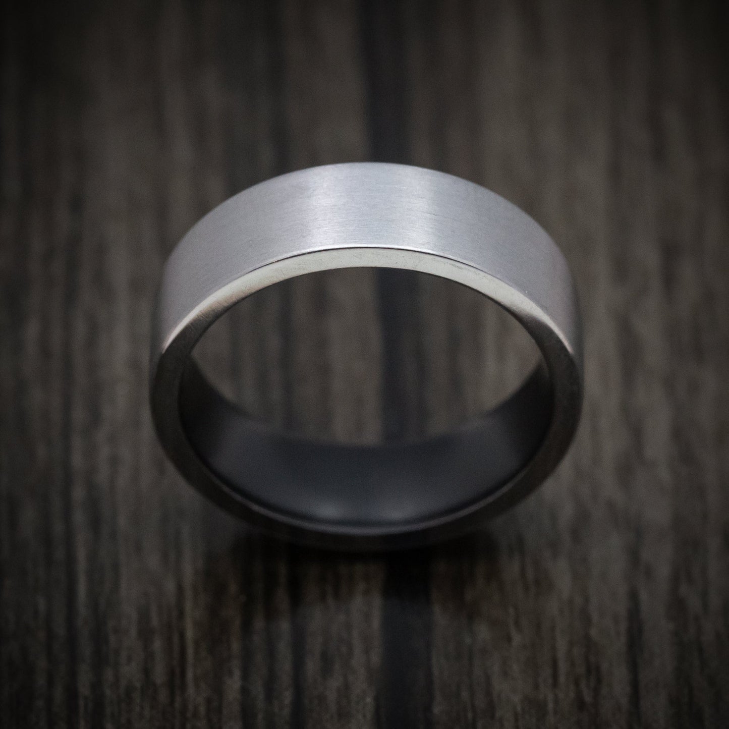 Tantalum Men's Ring with Cerakote Sleeve