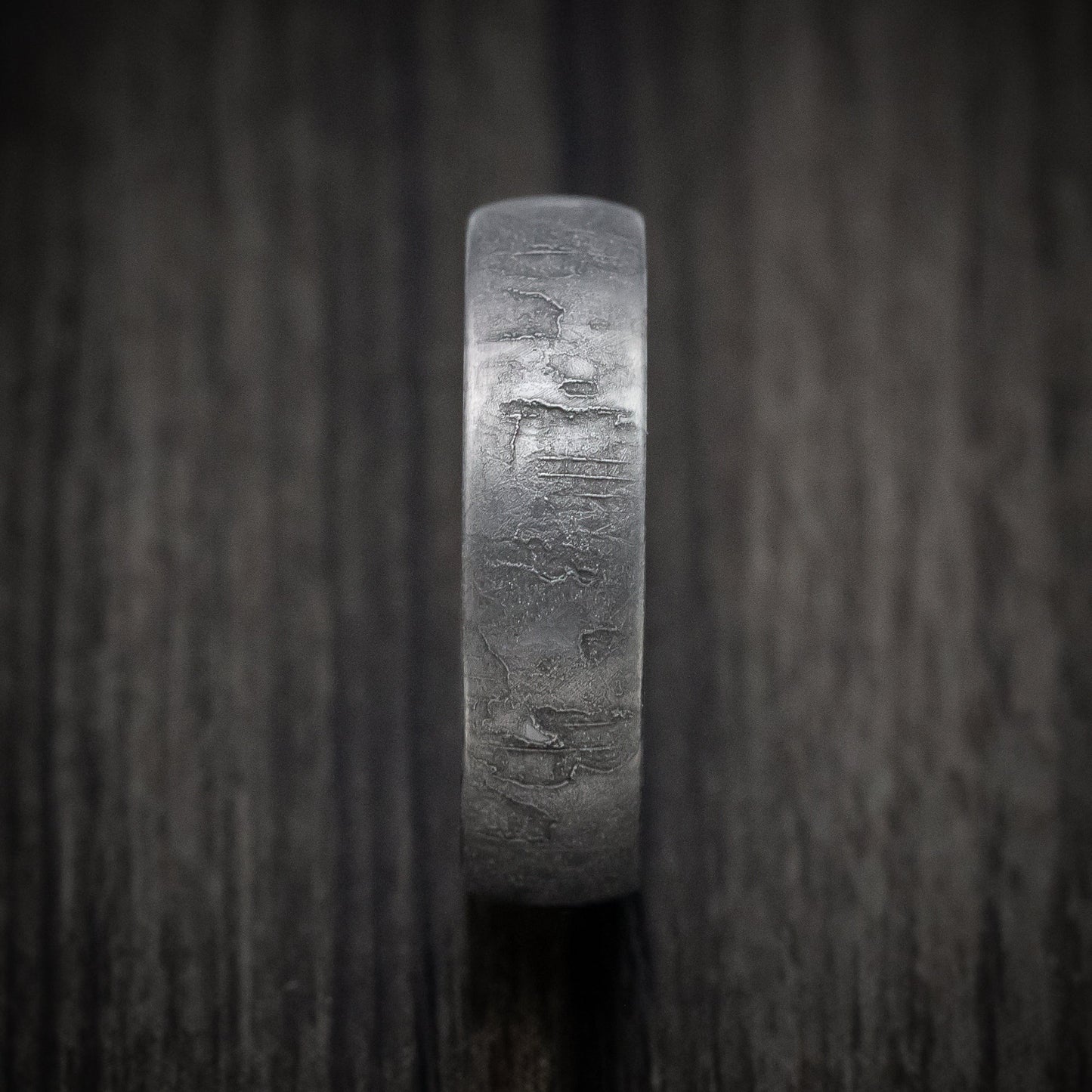 Textured Tantalum Wedding Men's Band