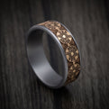 Tantalum and 14K Gold 12 Gauge Back Pattern Ring