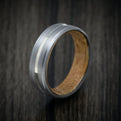 Tantalum and Gold Men's Ring with Wood Sleeve Custom Made Band