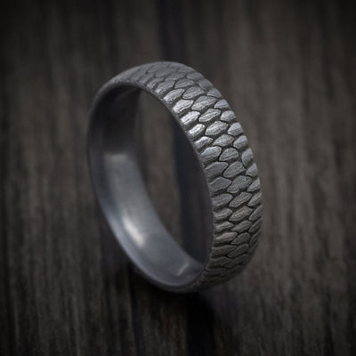 Tantalum Fish Scale Pattern Design Ring