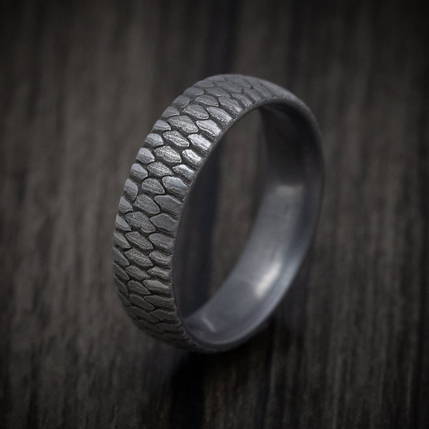 Tantalum Fish Scale Pattern Design Ring