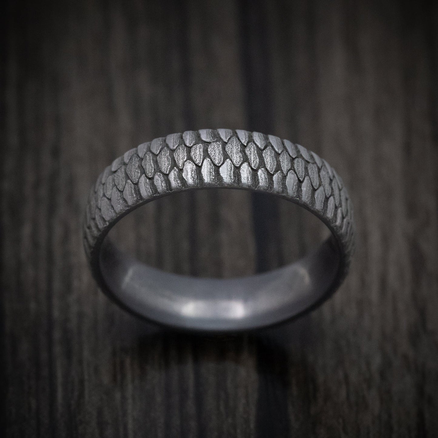 Tantalum Fish Scale Pattern Design Ring