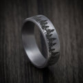 Tantalum Treeline Design Pattern Design Ring