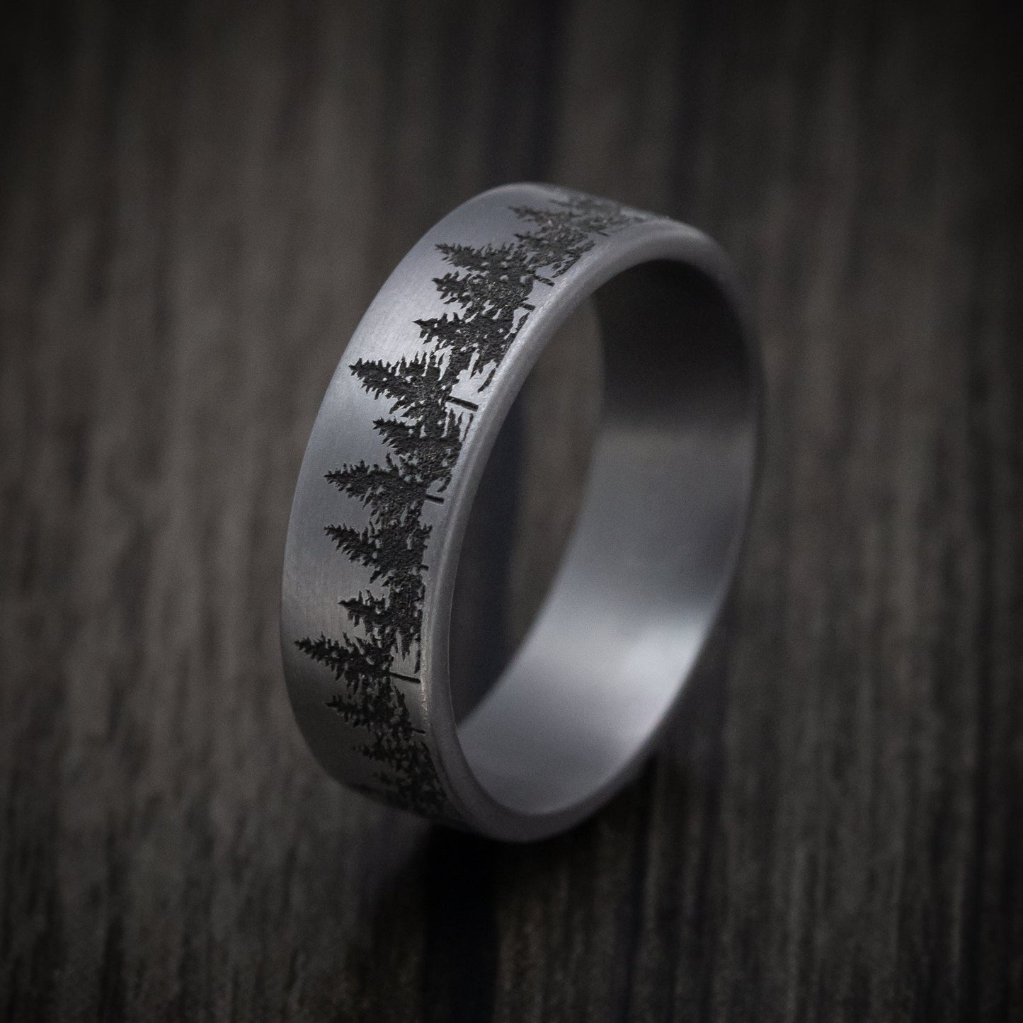 Tantalum Treeline Design Pattern Design Ring