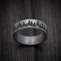 Tantalum Treeline Design Pattern Design Ring