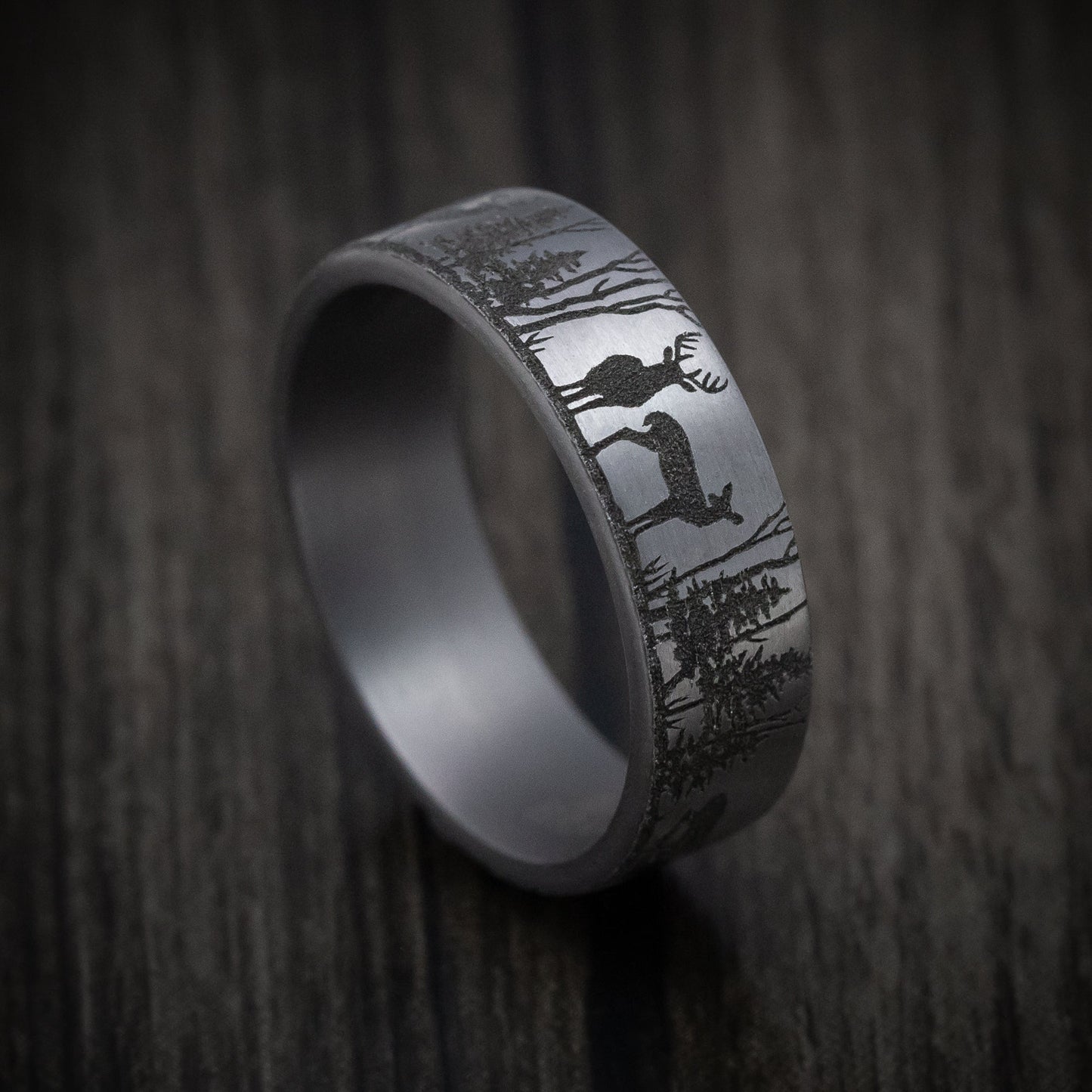 Tantalum Forest Scenic Design Ring