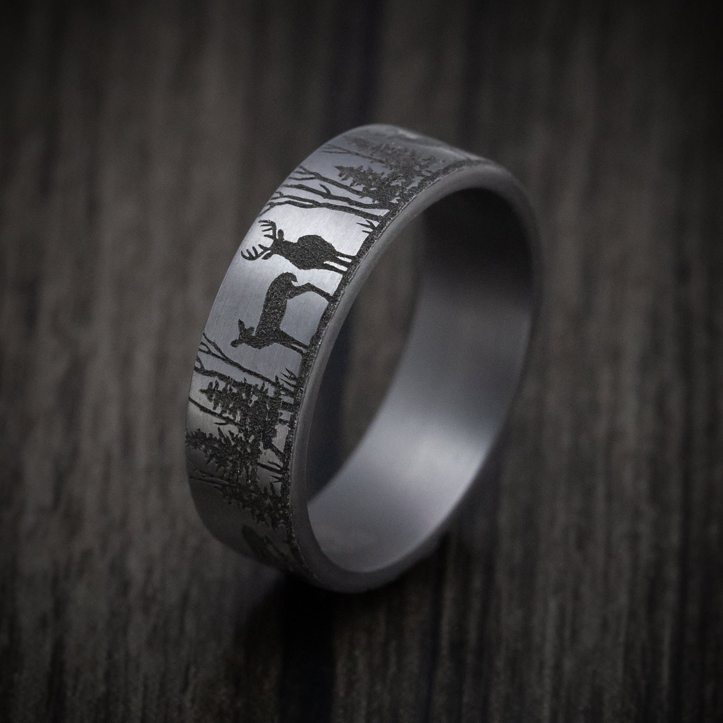 Tantalum Forest Scenic Design Ring