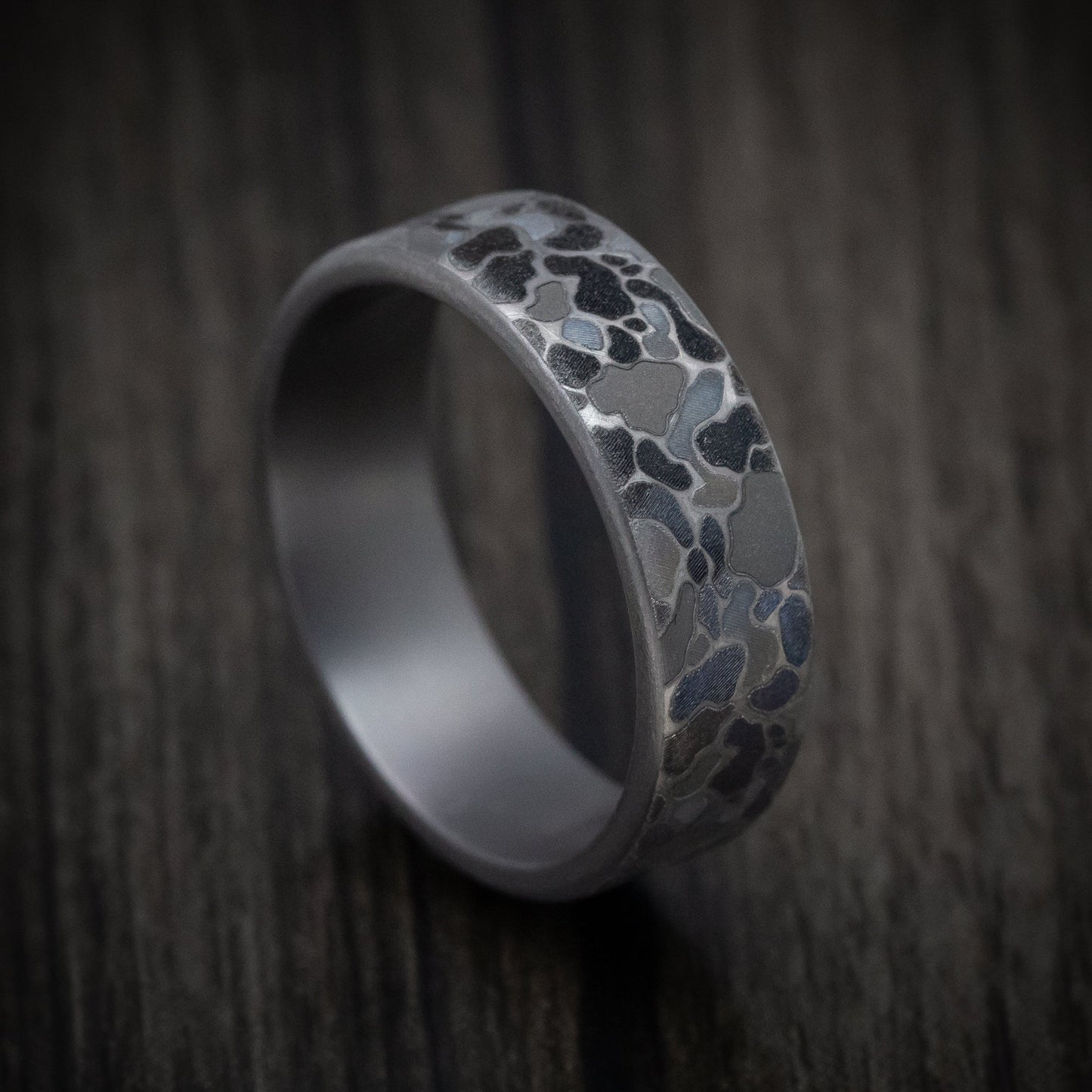 Tantalum Duck Camo Design Ring