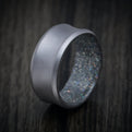 Tantalum and DiamondCast Sleeve Concave Men's Ring Custom Made