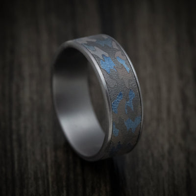 Tantalum Multicolor Camo Men's Ring