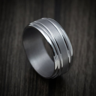 Tantalum Band with Satin Finish Custom Made Men's Ring