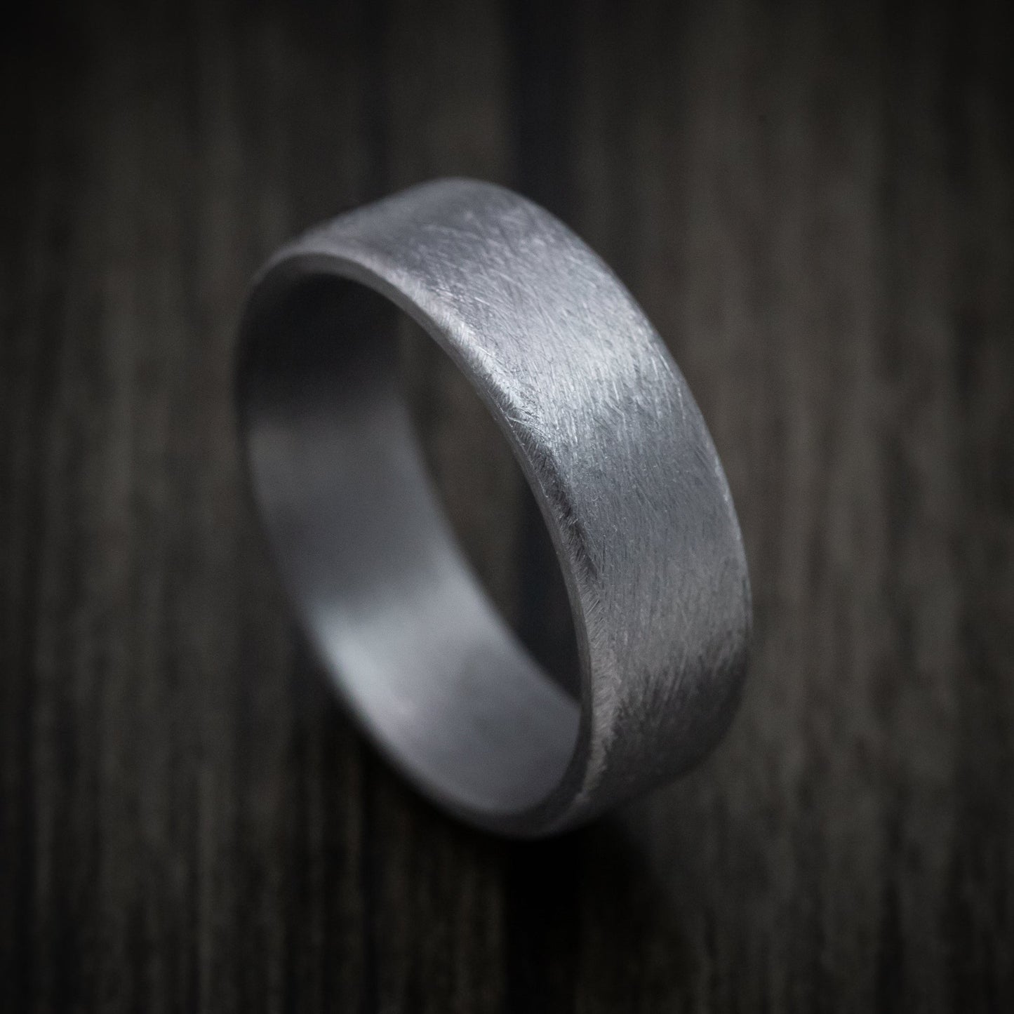 Tantalum Band with Distressed Finish Custom Made Men's Ring