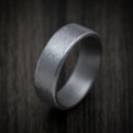 Tantalum Band with Distressed Finish Custom Made Men's Ring