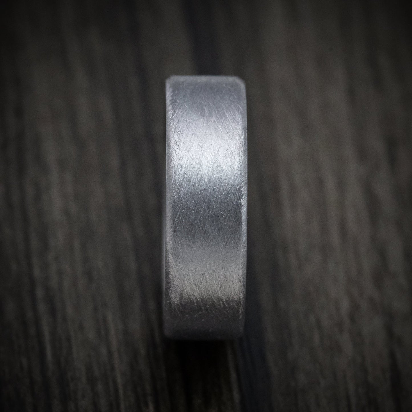 Tantalum Band with Distressed Finish Custom Made Men's Ring