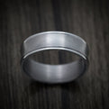 Concave Tantalum Band with Satin Finish Custom Made Men's Ring