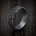 Tantalum Feather Design Men's Ring