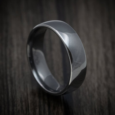 Darkened Tantalum Classic Style Men's Ring