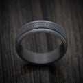 Darkened Tantalum Men's Ring with Celtic Love Knot Design