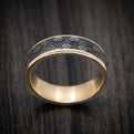 14K Gold and Tantalum Honeycomb Design Men's Ring