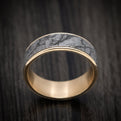 14K Gold and Tantalum Marble Texture Men's Ring