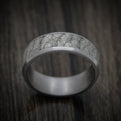 Tantalum Men's Ring with Lava Rock Finish Custom Made