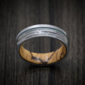 Tantalum and Cerakote Men's Ring with Wood Sleeve Custom Made Band