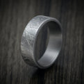 Tantalum Men's Ring with Faux-Meteorite Pattern Custom Band