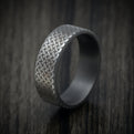 Darkened Tantalum Men's Ring with Celtic Knot Pattern Custom Band