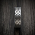 Darkened Tantalum Men's Ring with Celtic Knot Pattern Custom Band