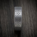 Tantalum Men's Ring With Celtic Knot Pattern Custom Band